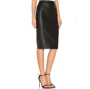 BB DAKOTA Genuine Leather pencil skirt size 3/4